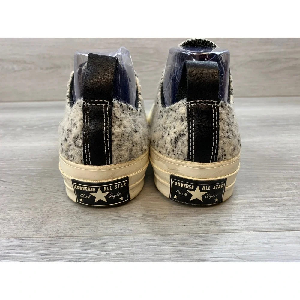 Converse Chuck 70 Low Boucle Sherpa Black White Sneakers 166254C Mens 6 Womens 8 - Picture 4 of 10